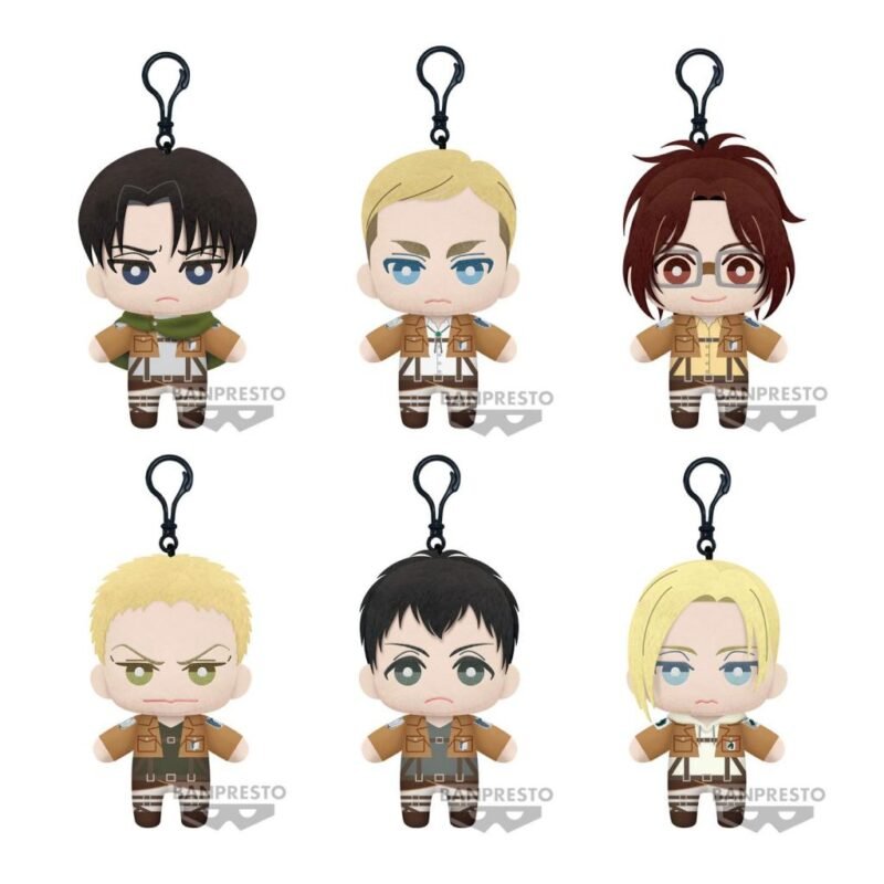 Peluche L'Attaque des Titans - Tomonui Plush Series 2 Assortiment 9 pièces (15cm)