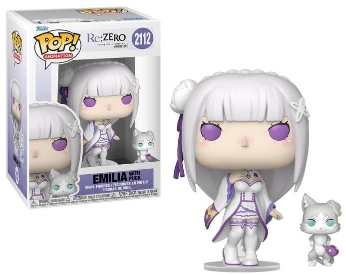 Funko POP! Re Zero - Emilia avec Puck (2112)