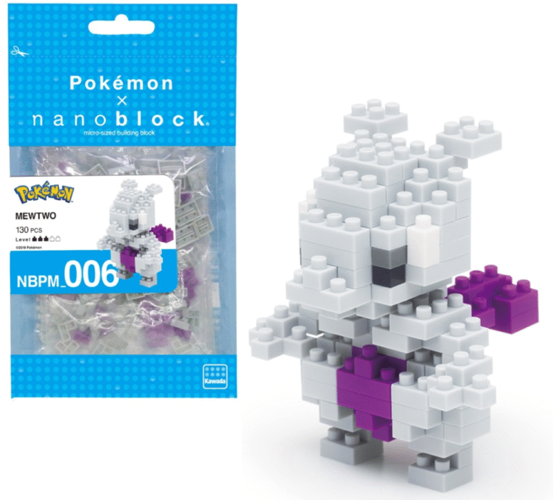 Figurine Pokemon - Mewtwo Nanoblock (10cm)