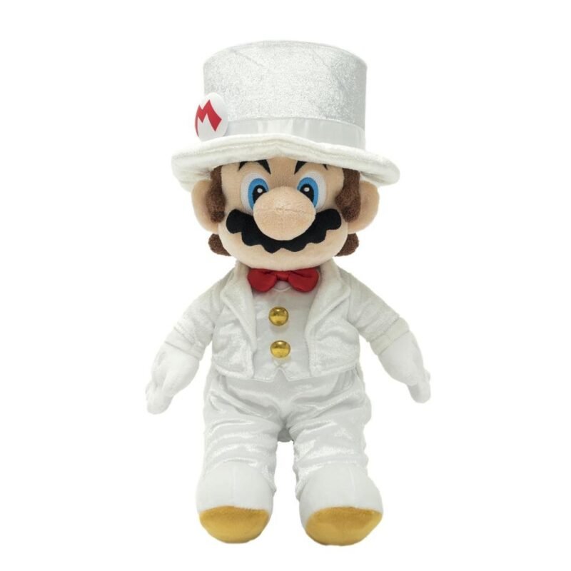 Peluche Mario Odyssey - Mario "Tenue de Mariage avec boite" (35cm)