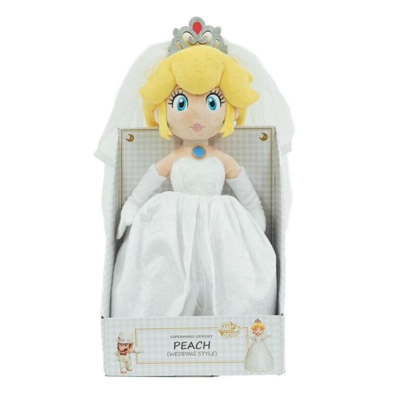 Peluche Mario Odyssey - Peach "Tenue de Mariage avec boite" (40cm) – Image 5