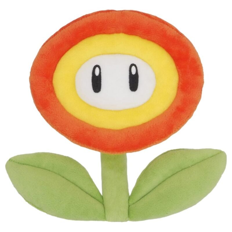 Peluche Super Mario - Fleur de feu (18cm)