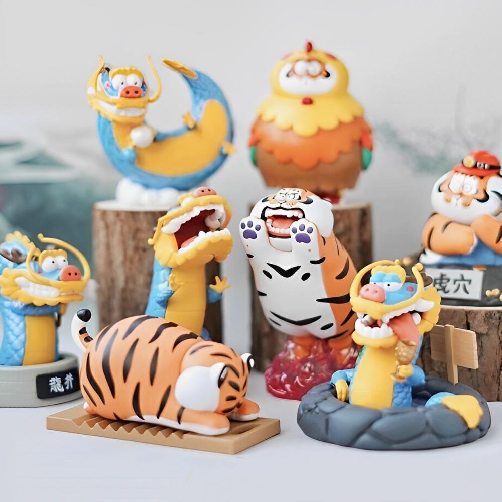 Figurine Alexander the Fat Tiger - Long Teng Hu Blind Box Set 8 pièces (10cm) – Image 4