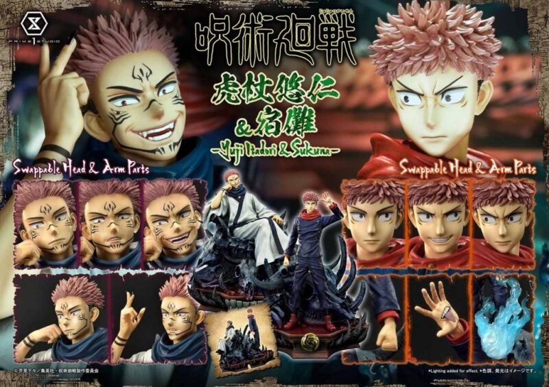 Statuette Jujutsu Kaisen - Yuji et Sukuna Premium Masterline (38+34cm) – Image 2