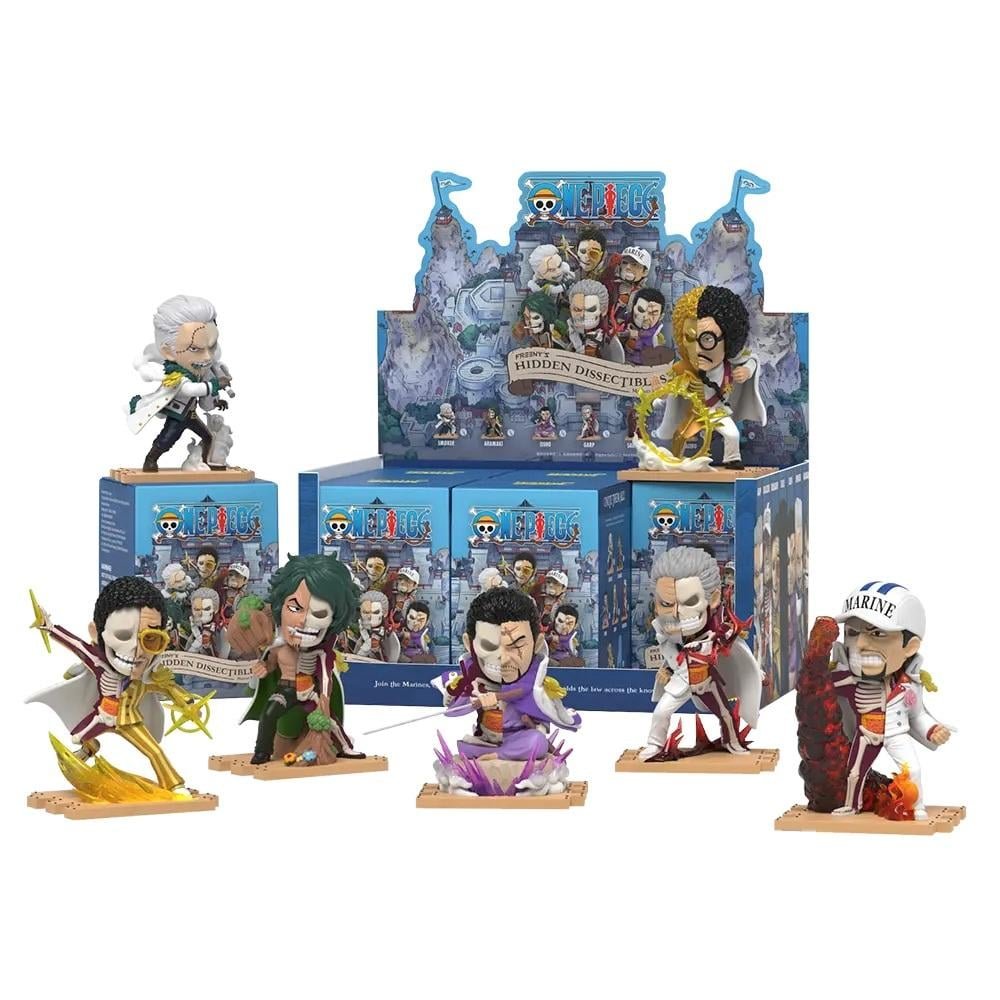 Figurine One Piece - Marines Freeny's Hidden Dissectibles Display 6 pièces