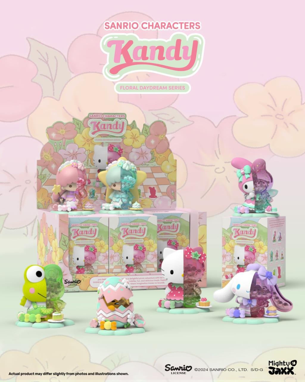 Figurine Hello Kitty - Kandy X Sanrio Floral DayDream Series Display 6 pièces