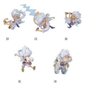 Figurine One Piece - WCF Luffy Gear 5 Metallic Assortiment 12 pièces (7cm)