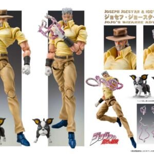 Figurine Jojo Part 3 - Joseph Joestar & Iggy Super Action Chozokado (15cm)