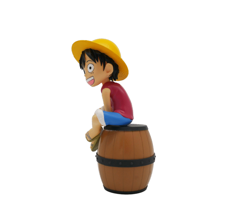 Lampe One Piece - Luffy sur Tonneau Figurine Lumineuse (27cm) – Image 3