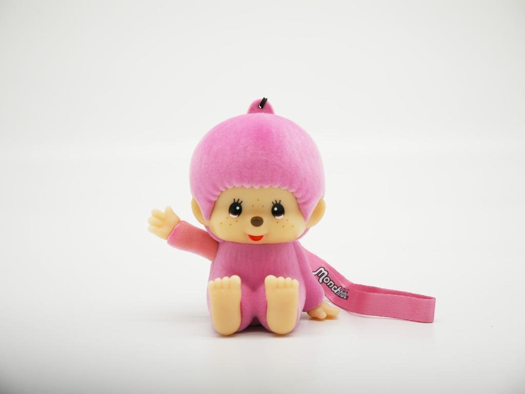 Lampe Monchhichi - Figurine Rose Lumineuse LED (9cm)
