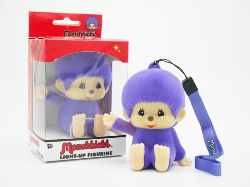 Lampe Monchhichi - Figurine Lila Lumineuse LED (9cm) – Image 4